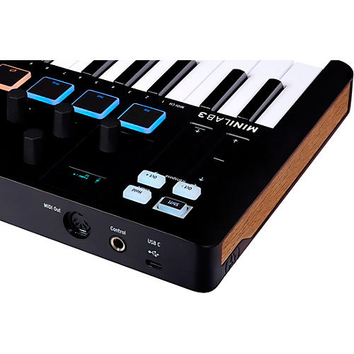 Arturia MiniLab 3 Hybrid Keyboard Controller Deep Black - musicians--Friend