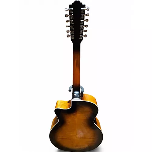 Used Guild F-2512CE Deluxe 2 Tone Sunburst 12 String Acoustic Electric Guitar 2 Tone Sunburst - musicians--Friend
