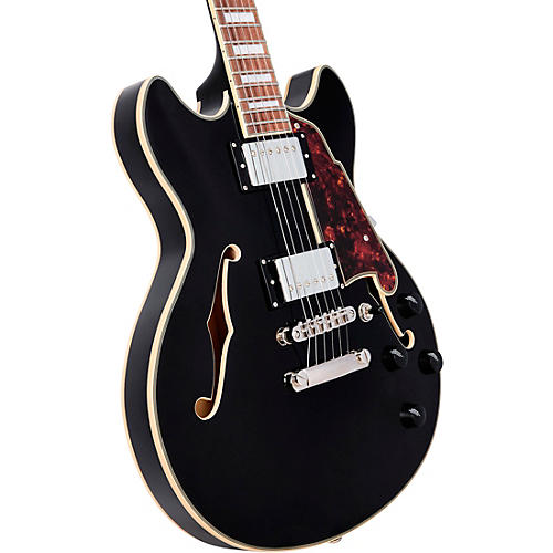 D'Angelico Premier Mini DC Semi-Hollow Electric Guitar Surf Green - musicians--Friend