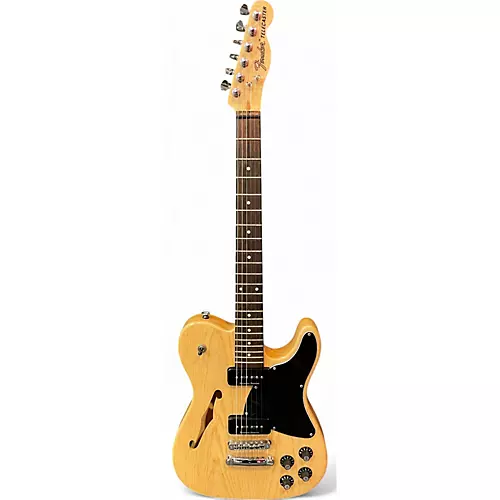 Used Fender JA90 Jim Adkins Thinline Telecaster Natural Hollow Body Electric Guitar Natural - musicians--Friend