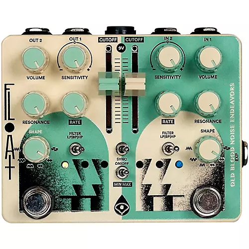 Old Blood Noise Endeavors Float Dual Filter Effects Pedal Cream and Mint - musicians--Friend