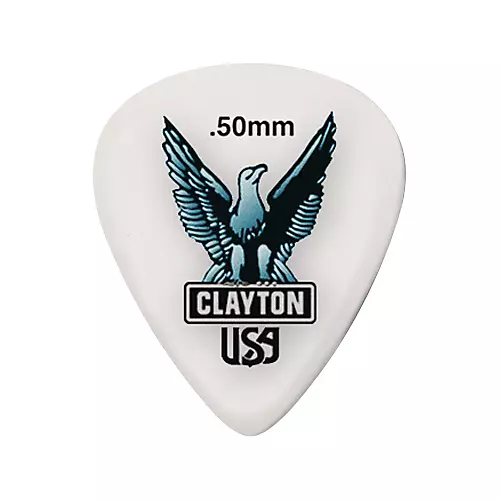 Clayton Acetal Standard Guitar Picks .63 mm 1 Dozen - musicians--Friend