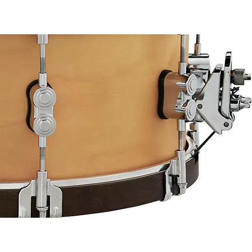 PDP by DW Concept Classic Snare Drum With Wood Hoops 14 x 6.5 in. Ebony/Ebony Hoops - musicians--Friend