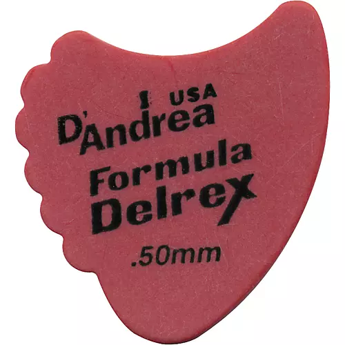 D'Andrea 390 Sharkfin Delrex Delrin Guitar Picks - One Dozen Yellow .73 mm - musicians--Friend