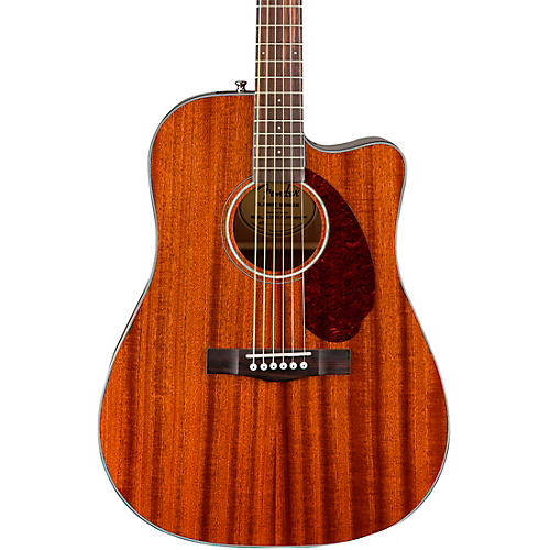 Fender CD-140SCE All-Mahogany Dreadnought Acoustic-Electric Guitar with Case Mahogany - musicians--Friend