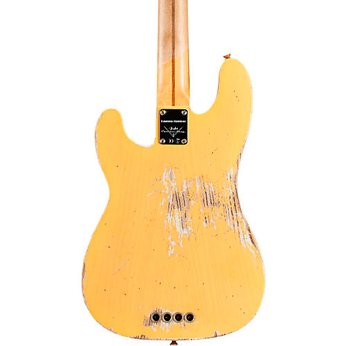 Fender Custom Shop 1951 Limited-Edition Precision Bass Heavy Relic Aged Nocaster Blonde - musicians--Friend