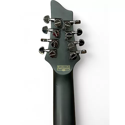 Used Schecter Guitar Research Blackjack V8 Black Solid Body Electric Guitar Black - musicians--Friend