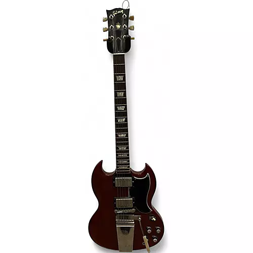 Used Gibson 1961 Reissue SG WITH LYRE VIBROLA Cherry Solid Body Electric Guitar Cherry - musicians--Friend