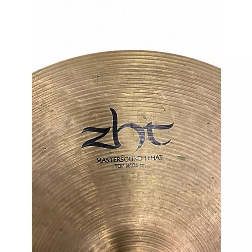 Used Zildjian 14in ZHT Mastersound Hi Hat Pair Cymbal 33 - musicians--Friend