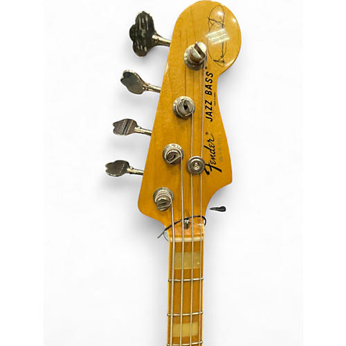 Used 2007 Fender MIJ MARCUS MILLER JAZZ BASS Natural Electric Bass Guitar Natural - musicians--Friend