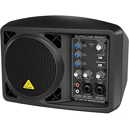 Behringer EUROLIVE B205D 150W Powered Monitor Speaker Black - musicians--Friend