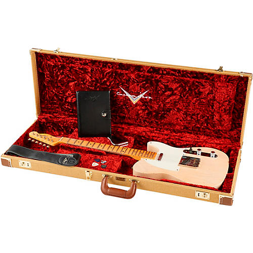 Fender Custom Shop '58 Telecaster Journeyman Relic Electric Guitar Aged HLE Gold - musicians--Friend