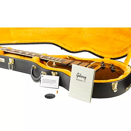 Gibson Custom M2M Murphy Lab 1957 Les Paul Custom 3-Pickup Heavy Aged Electric Guitar Ebony - musicians--Friend