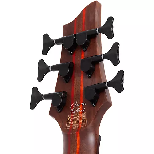 Schecter Guitar Research Charles Berthoud CB-6 Left-Handed 6-String Electric Bass Natural Satin - musicians--Friend