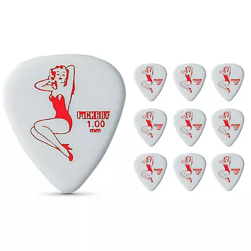 Pick Boy Heavy Metal Marilyn Celltex Guitar Picks 1.00 mm 10 Pack - musicians--Friend