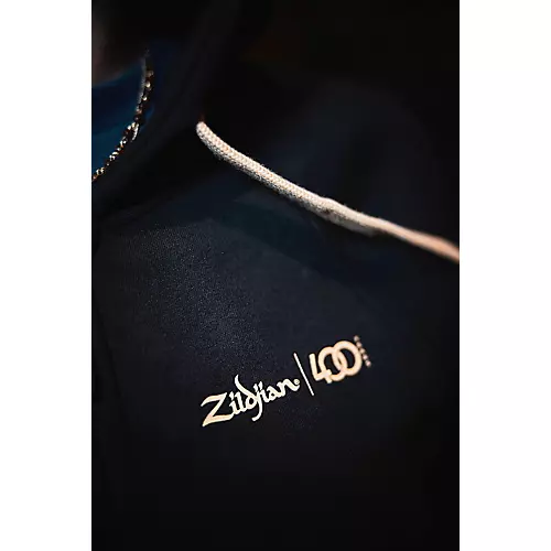 Zildjian Limited Edition 400th Anniversary Zip Up Hoodie X Large Black - musicians--Friend