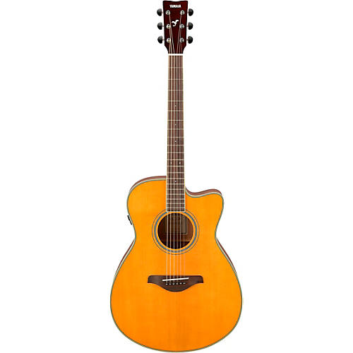 Yamaha FSC-TA TransAcoustic Concert Cutaway Acoustic-Electric Guitar Brown Sunburst - musicians--Friend