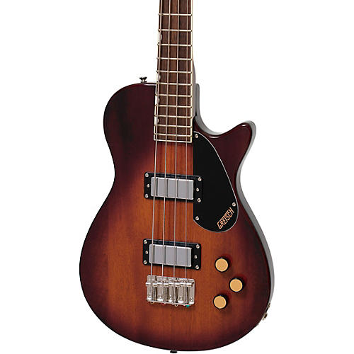 Gretsch Guitars Streamliner Jet Club Bass Single-Cut Short-Scale Bass Walnut Stain - musicians--Friend