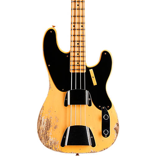 Fender Custom Shop 1951 Limited-Edition Precision Bass Heavy Relic Aged Nocaster Blonde - musicians--Friend