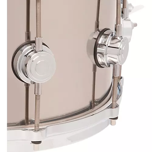DW Collectors Series Stainless Steel Snare Drum With Die Cast Hoops 14 x 6.5 in. Stainless Steel - musicians--Friend