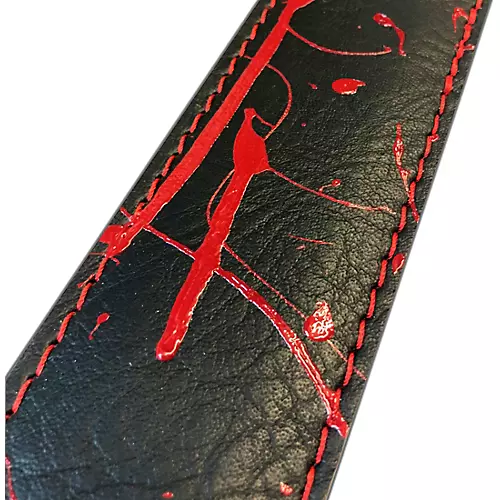 RICHTER Gary Holt Artist Series 1576GH-II Guitar Strap Black/Red 2.36 in. - musicians--Friend