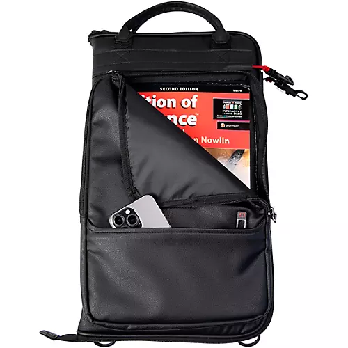 Gator Deluxe Faux Leather Drum Stick Bag Black - musicians--Friend