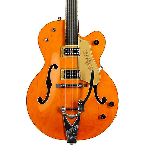 Gretsch Guitars G6120T-59 Vintage Select Edition '59 Chet Atkins Hollowbody With Bigsby Vintage Orange Stain - musicians--Friend