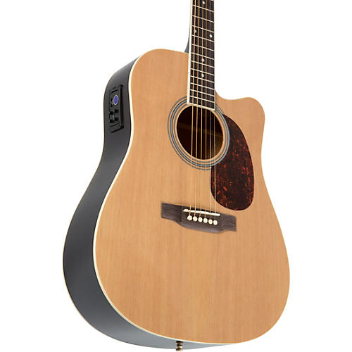 Rogue RA-110D-CE Dreadnought Cutaway Acoustic-Electric Guitar Black - musicians--Friend