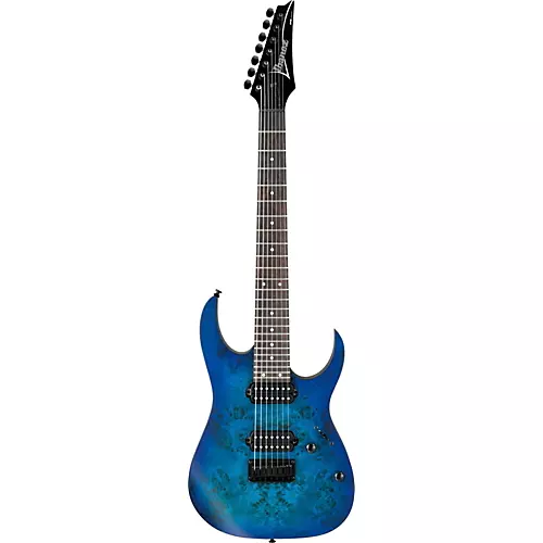 Ibanez RG Series RG7421PB 7-String Electric Guitar Flat Sapphire Blue - musicians--Friend