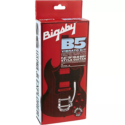Bigsby B5 Vibrato Kit - Flat Top Solid-Body Guitars Chrome - musicians--Friend