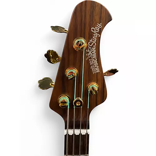 Used 2014 Ernie Ball Music Man StingRay HH Limited All-Rosewood Neck Metallic Pace Car Blue Electric Bass Guitar Metallic Pace Car Blue - musicians--Friend