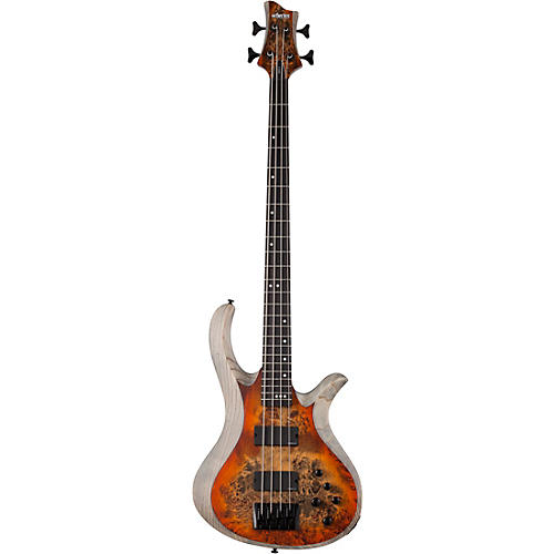 Schecter Guitar Research Riot-4 Bass Aurora Burst - musicians--Friend