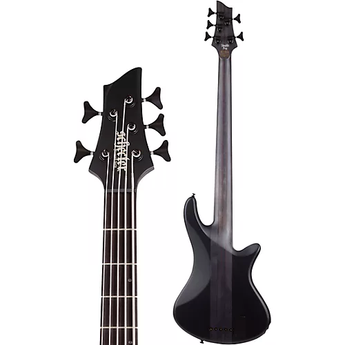 Schecter Guitar Research Stiletto-5 Stealth Pro LH Satin Black - musicians--Friend