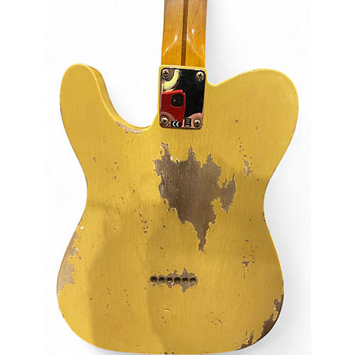 Used Fender CUSTOM SHOP 1952 TELECASTER HEAVY RELIC LIMITED EDITION NOCASTER BLONDE Solid Body Electric Guitar NOCASTER BLONDE - musicians--Friend
