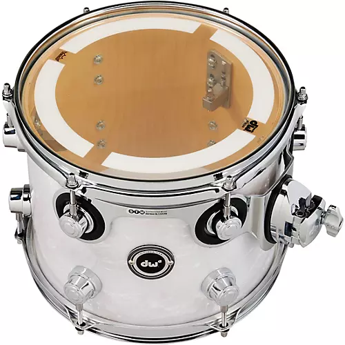 DW DWe Wireless Acoustic/Electronic Convertible Tom with STM 10 x 8 in. Finish Ply White Marine Pearl - musicians--Friend