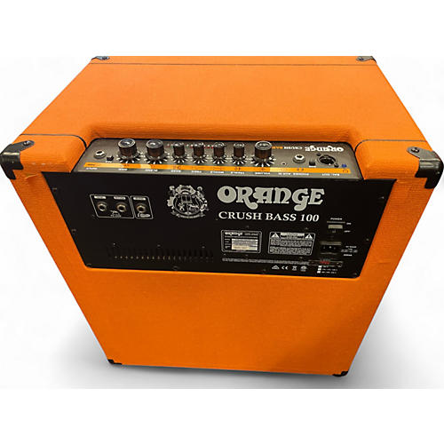Used Orange Amplifiers Crush Bass 100 Bass Combo Amp - musicians--Friend