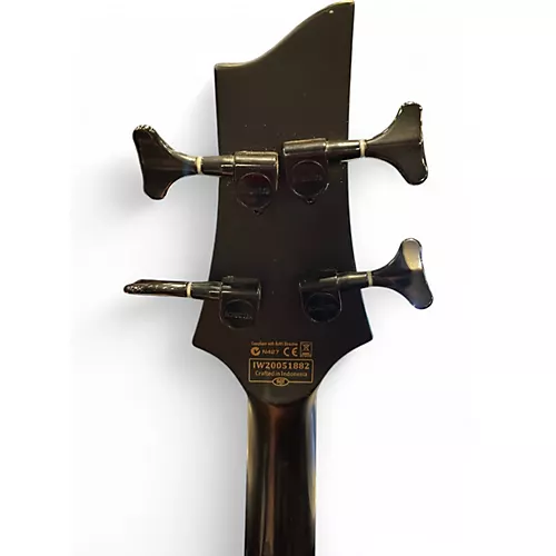 Used Schecter Guitar Research Stiletto Stealth 4 Black Electric Bass Guitar Black - musicians--Friend