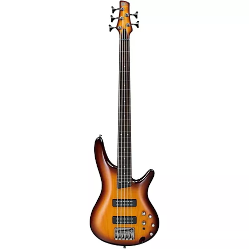 Ibanez SR375EF 5-String Fretless Electric Bass Brown Burst - musicians--Friend