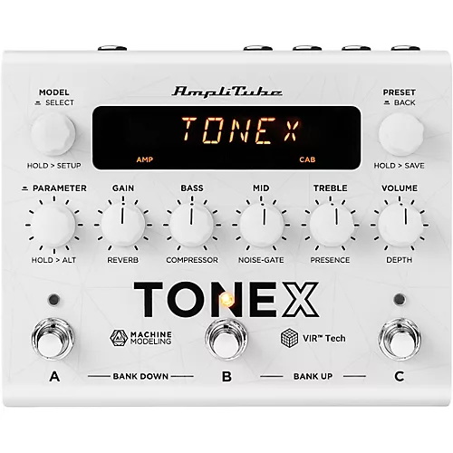 IK Multimedia TONEX Anniversary Edition Modeling Amp and Distortion Effects Pedal White - musicians--Friend