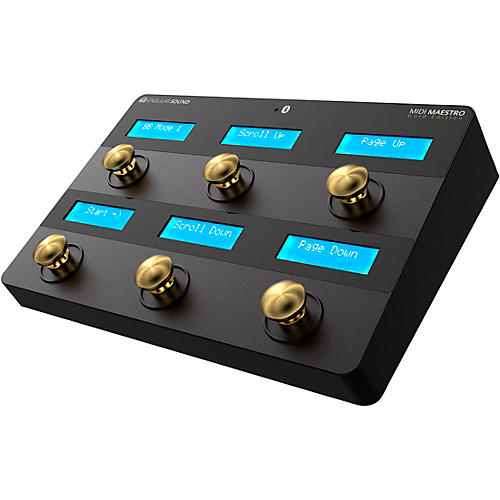 Singular Sound MIDI Maestro MIDI Foot Controller Gold Edition Black - musicians--Friend