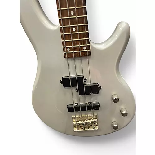 Used Schecter Guitar Research Raiden Deluxe 4 String SILVER Electric Bass Guitar SILVER - musicians--Friend