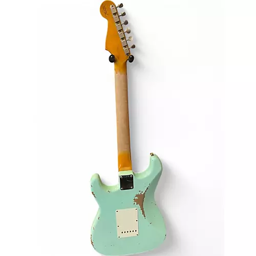 Used Fender STRATOCASTER 61 HEAVEY RELIC CUSTOM SHOP Surf Green Solid Body Electric Guitar Surf Green - musicians--Friend