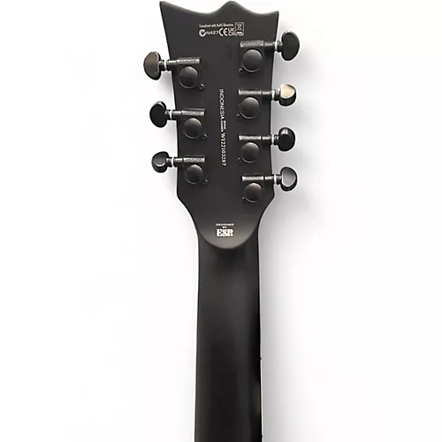 Used ESP LTD EC407 Black Solid Body Electric Guitar Black - musicians--Friend