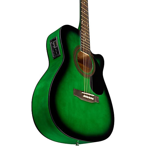 Rogue RA-090 Concert Cutaway Acoustic-Electric Guitar Mahogany - musicians--Friend