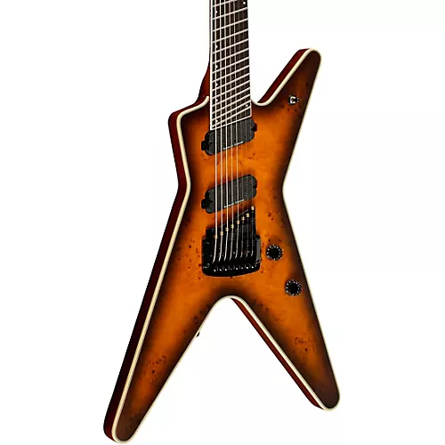 Dean ML Select 8-String Multi-Scale with Kahler Electric Guitar Satin Natural Black Burst - musicians--Friend