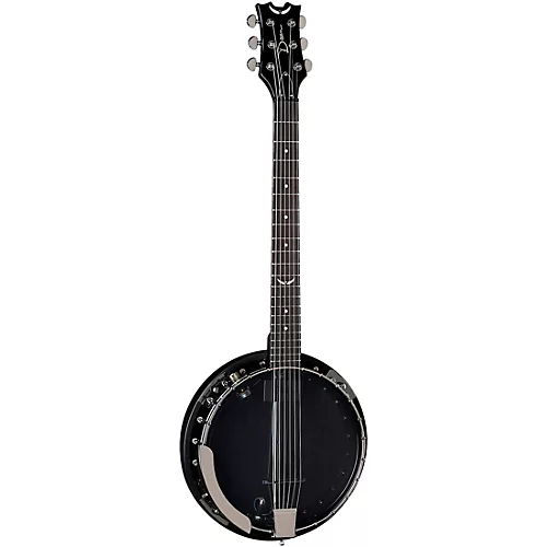 Dean Backwoods 6 Banjo with Pickup Black Chrome - musicians--Friend