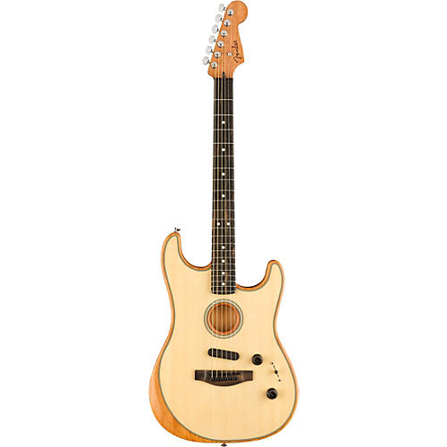 Fender American Acoustasonic Stratocaster Acoustic-Electric Guitar Natural - musicians--Friend