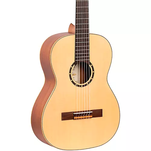 Ortega Family Series R121 7/8 Size Left-Handed Nylon-String Classical Guitar Natural Matte - musicians--Friend