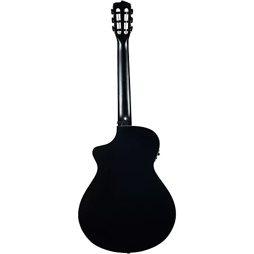 Breedlove Discovery Red Cedar-Mahogany Nylon-String Concert Acoustic-Electric Guitar Satin Black - musicians--Friend