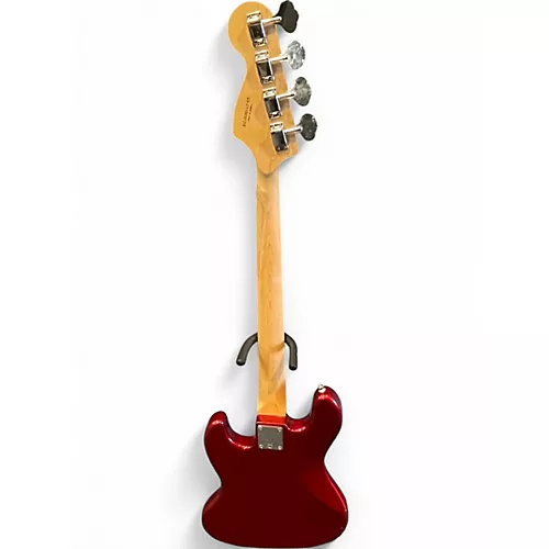 Used Squier Affinity Series J Bass Cherry Red Electric Bass Guitar Cherry Red - musicians--Friend